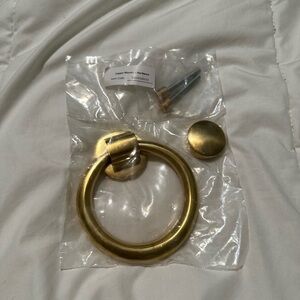 Copper Mountain Hardware Solid Brass Traditional Ring Door Knocker, 5 1/2 Inches